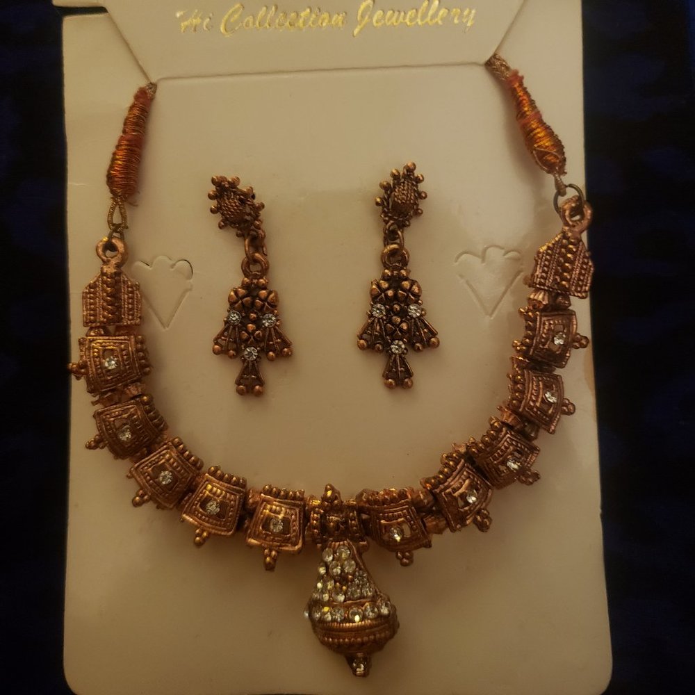Rose Gold White Zircon Set